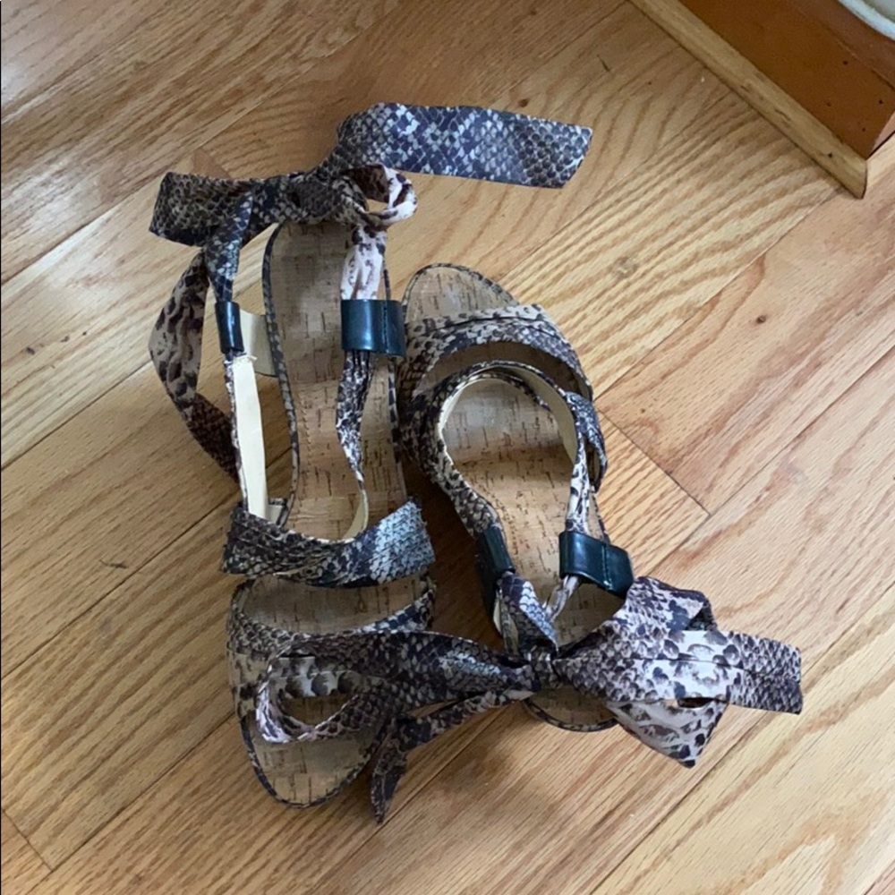 Guess Fabric Cork platform sandals - Picture 2 of 5